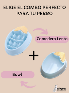 🐶 🍽️ SET Comedero Lento 🍍 + Bowl 🥤 De Piña Para Perro