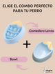 🐶 🍽️ SET Comedero Lento 🌽 + Bowl 🥤 De Maiz Para Perro