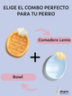 🐶 🍽️ SET Comedero Lento 🍍 + Bowl 🥤 De Piña Para Perro