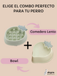 🐶 🍽️ SET Comedero Lento 🍓 + Bowl 🥤 de Fresa para Perro