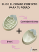 🐶 🍽️ SET Comedero Lento 🍓 + Bowl 🥤 de Fresa para Perro