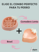 🐶 🍽️ SET Comedero Lento 🍓 + Bowl 🥤 de Fresa para Perro