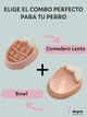 🐶 🍽️ SET Comedero Lento 🍓 + Bowl 🥤 de Fresa para Perro