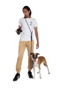 Correa Para Perro Handsfree Deep Blue