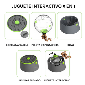 🥣🐕 Juguete Interactivo 5 En 1: Experiencia De Juego Dinámica Y Saludable 🐶💡