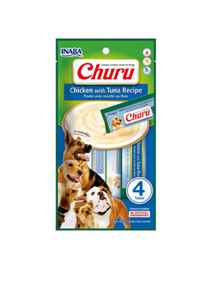 Snack Para Perro Cremoso Inaba Churu Pollo y Atún - 14 Gr